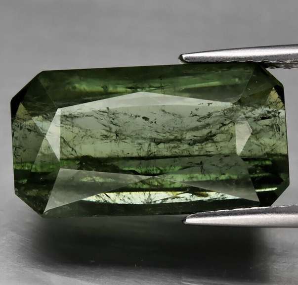 Rich 6.90ct forest green crystal pine Tourmaline