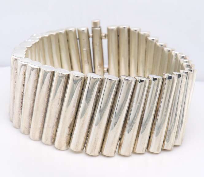 Robert Lee Morris Wide Link Sterling Silver Bracelet