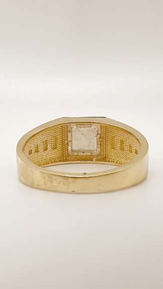 Men's 14kt Solid Yellow Gold & Onyx Ring