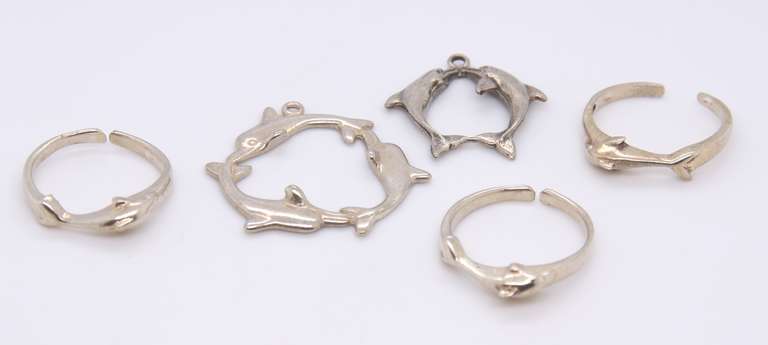 Group Lot of Vintage 925 Sterling Silver Jewelry