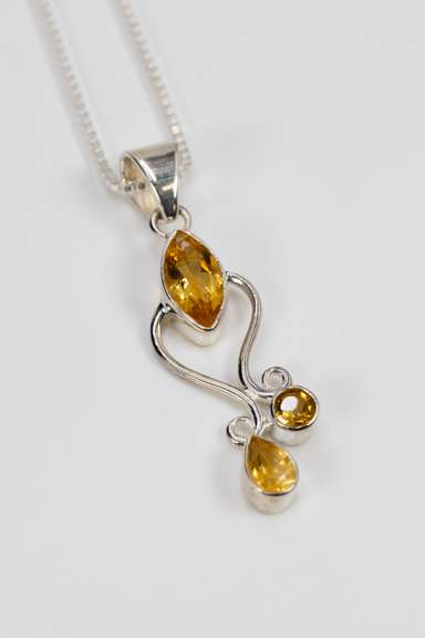 Sterling Silver Citrine Pendant