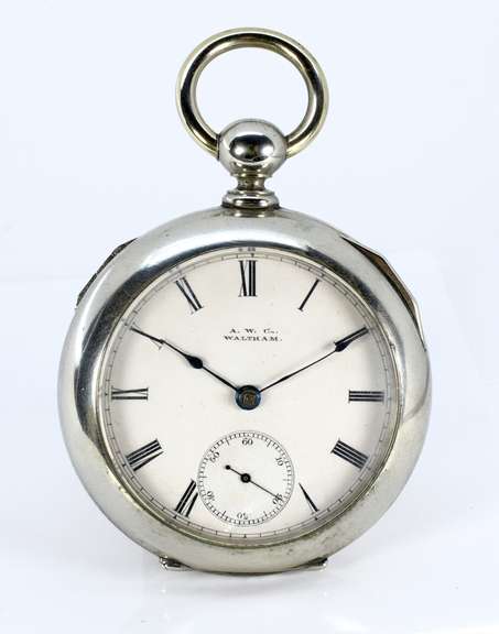 Exceptional 1880 Waltham Coin Silver Pocket Watch