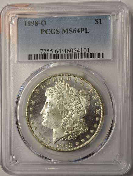 1898-O Morgan Silver Dollar PCGS MS64 PL "Proof Like"