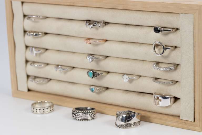 .925 Sterling Silver Curated Ring Set Lot of 20 Rings