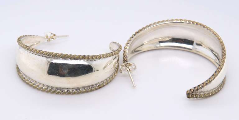 Group Lot of 2 Vintage 925 Sterling Silver Earrings