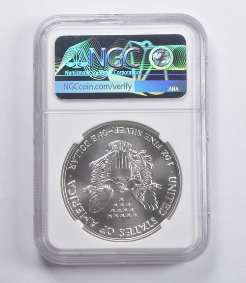 MS70 1991 American Silver Eagle NGC