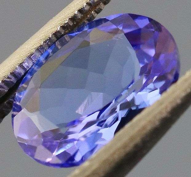Vivid 1.21ct violet blue Tanzanite