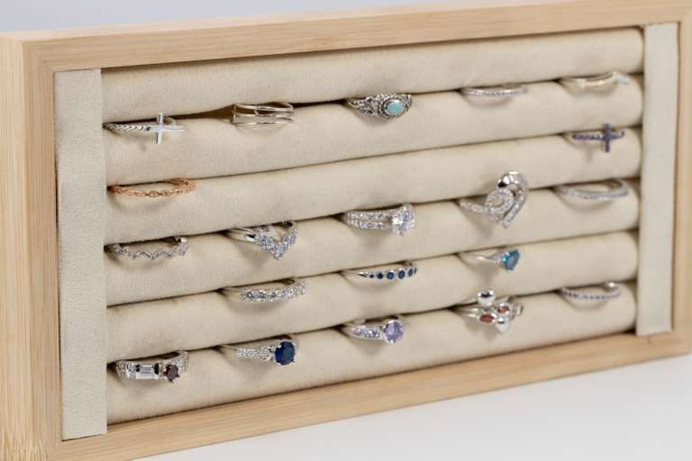 Curated Lot of 20 .925 Sterling Silver Rings in Various Styles & Sizes