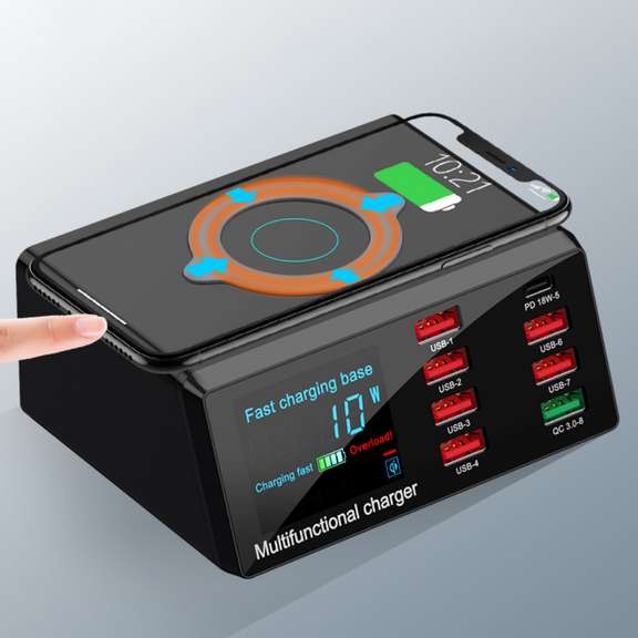 100W High Power Fast Charging USB Multi-Port Charger