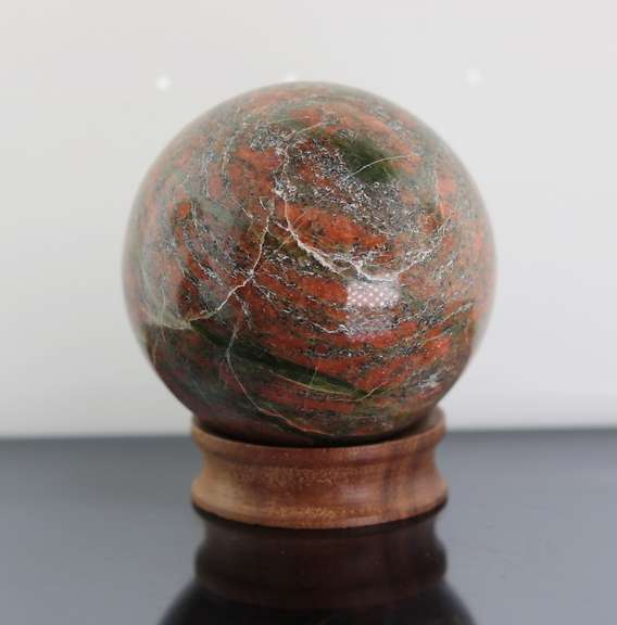 Tremendous 1,051ct Unakite sphere