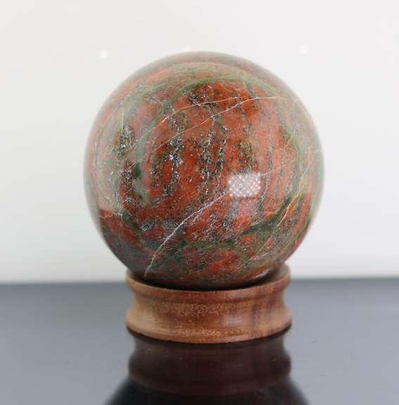 Tremendous 1,051ct Unakite sphere
