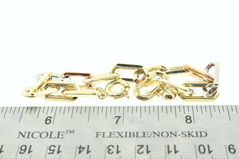 14kt Tri-Colored Gold Bracelet