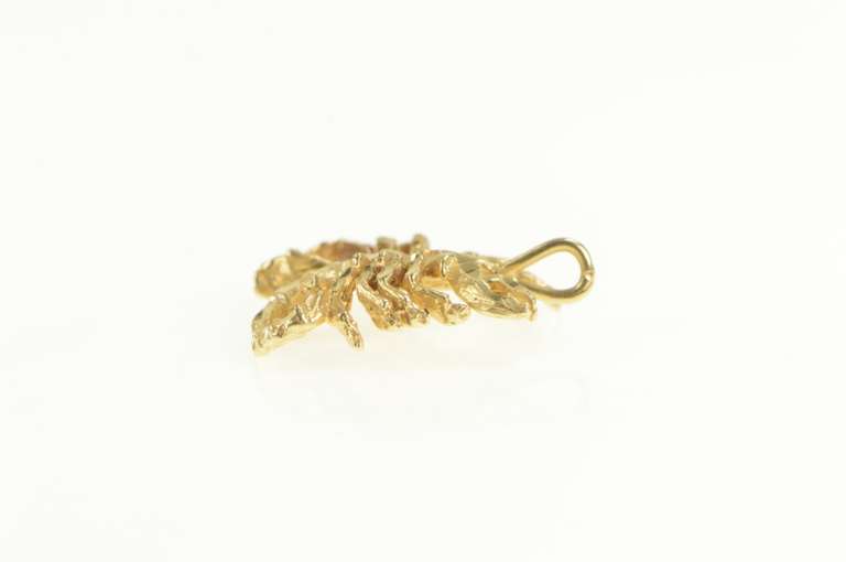 14K Yellow Gold Scorpion Zodiac Scorpio Sign Astrology Charm/Pendant