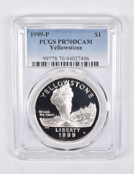 PR70 DCAM 1999-P Yellowstone National Park PCGS