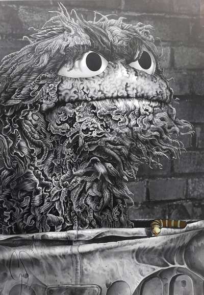 Oscar Cory Smith Hand Colored Print