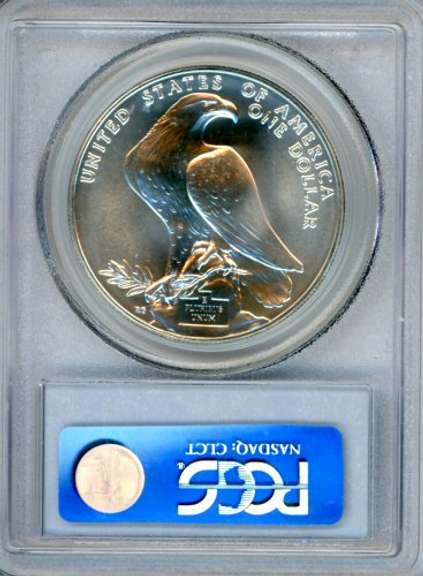 1984-D Olympics BU Commemorative Silver Dollar in PCGS MS69