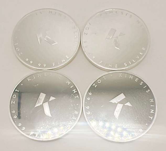 4x 1 oz Silver Rounds