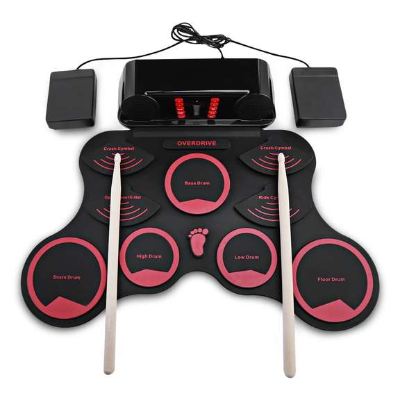 10 Pads Electronic Roll Up Drum Kit with Recording