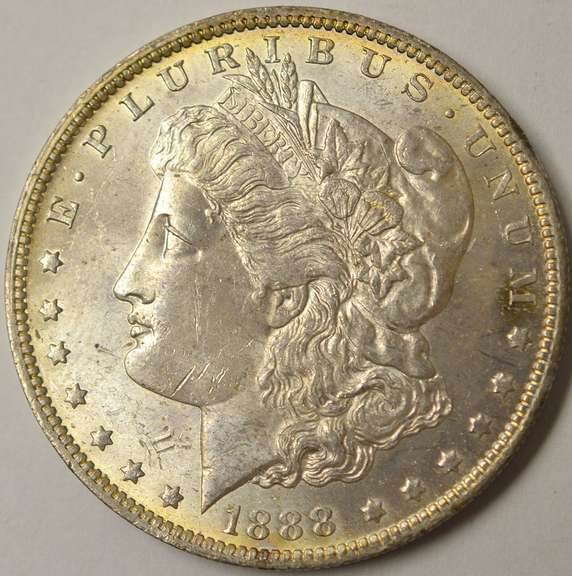 1888-O Morgan Silver Dollar, BU.