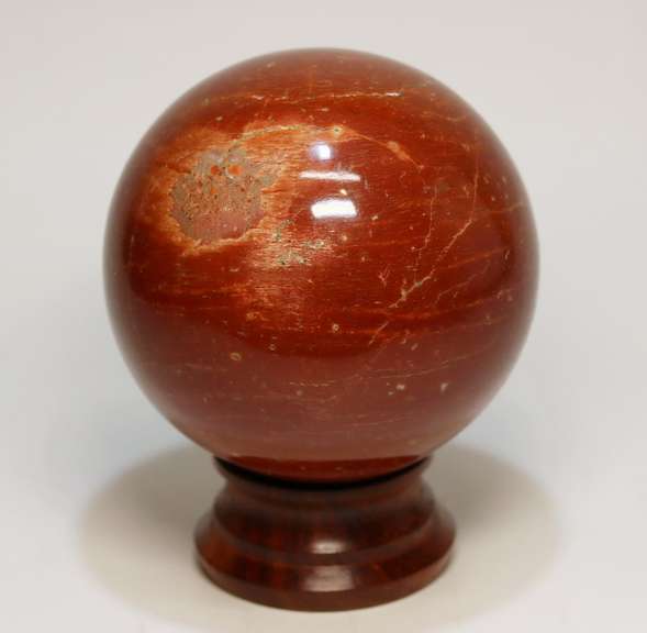 Attention grabbing 3,905ct Red Jasper sphere