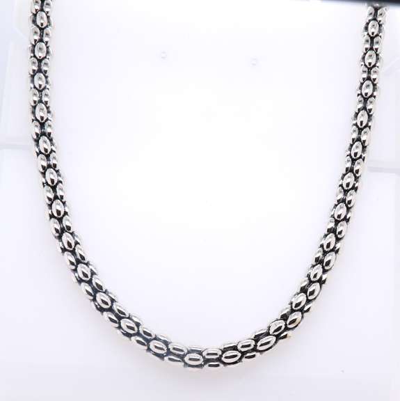 Lagos Caviar Sterling Silver Rope Chain Necklace