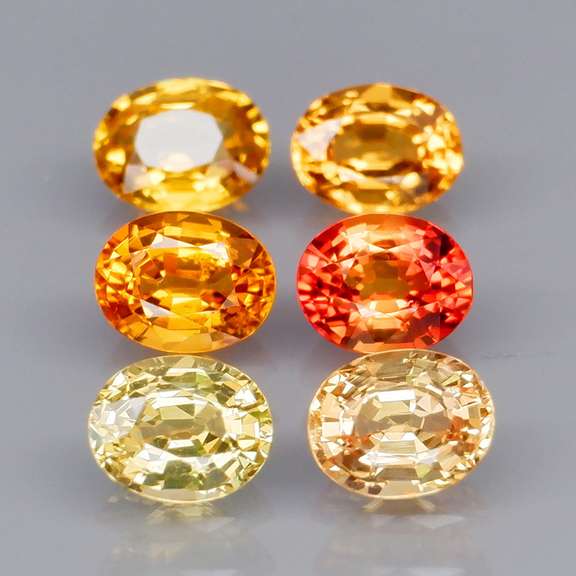 Brilliant 2.75ct fancy orange Songean Sapphire set