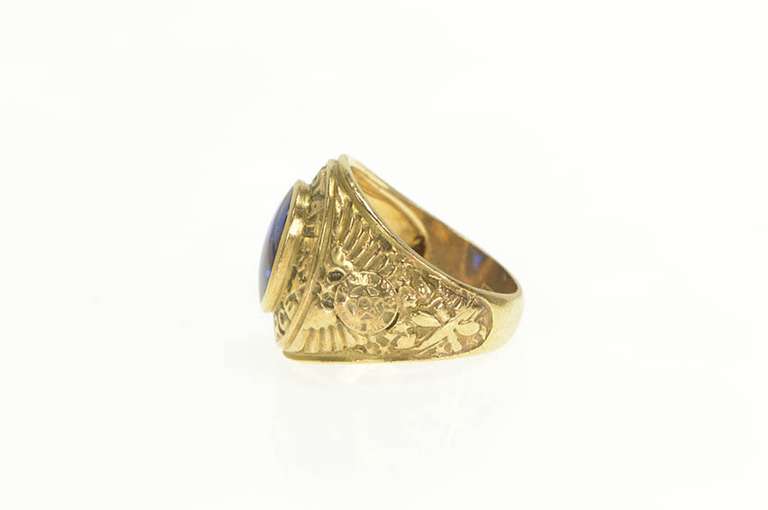 10K Yellow Gold United States Air Force Ornate Class Ring