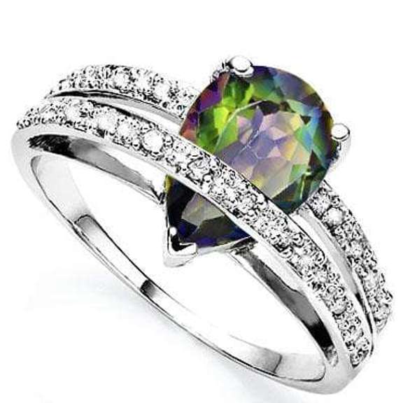 2.29CT MYSTIC GEMSTONE STERLING RING