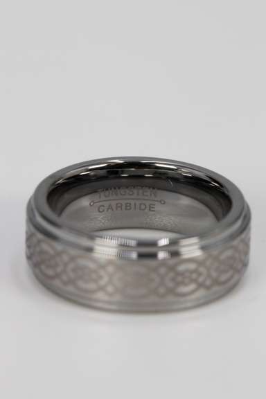 7mm Tungsten Carbide Celtic Infinity Wedding Band Comfort Fit Ring Size 5