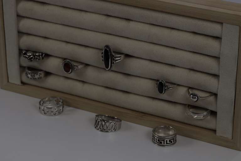 Sterling Silver Curated Ring Assortment Various Sizes & Styles (10 Ring Lot)