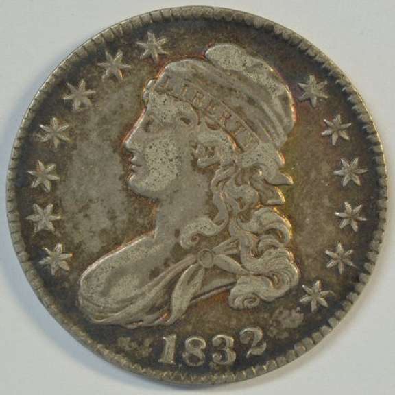 Original XF 1832 Capped Bust Half Dollar