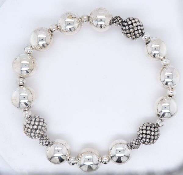 925 Sterling Silver Ball Bead Bracelet