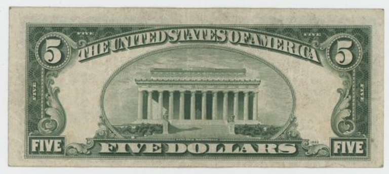 Rarely seen Series of 1928-E STAR $5 Red Seal Note