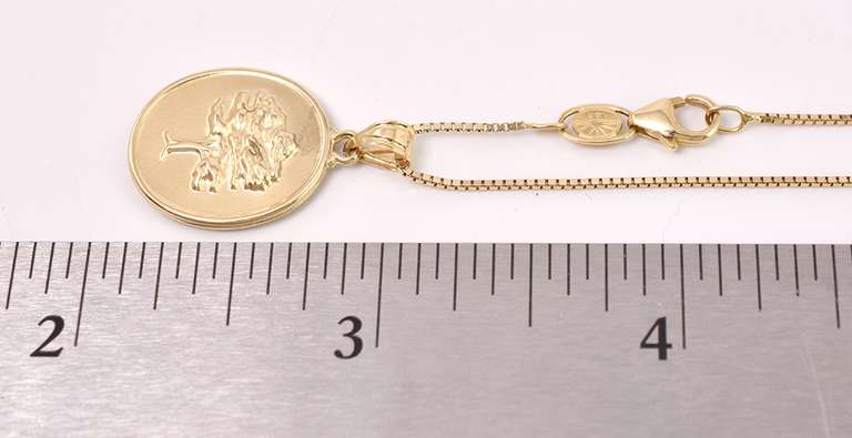 Lovely "Wishes of Gold" Pendant Necklace in 14K Yellow Gold