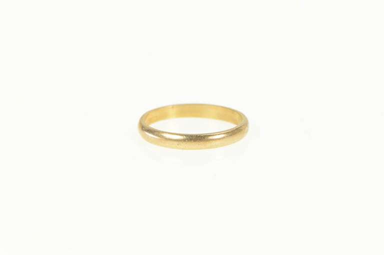 10K Yellow Gold 1.8mm Classic Child's Simple Plain Baby Ring