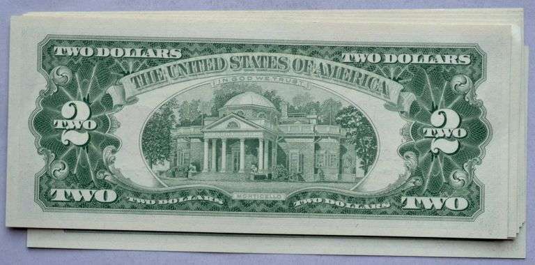 10 Consecutive 1963 CH CU $ 2 Red Seal US Notes