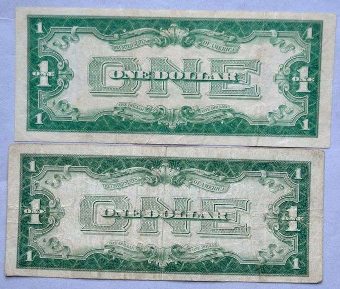 1928 &1928 A  $1 Funnyback Silver Certificates