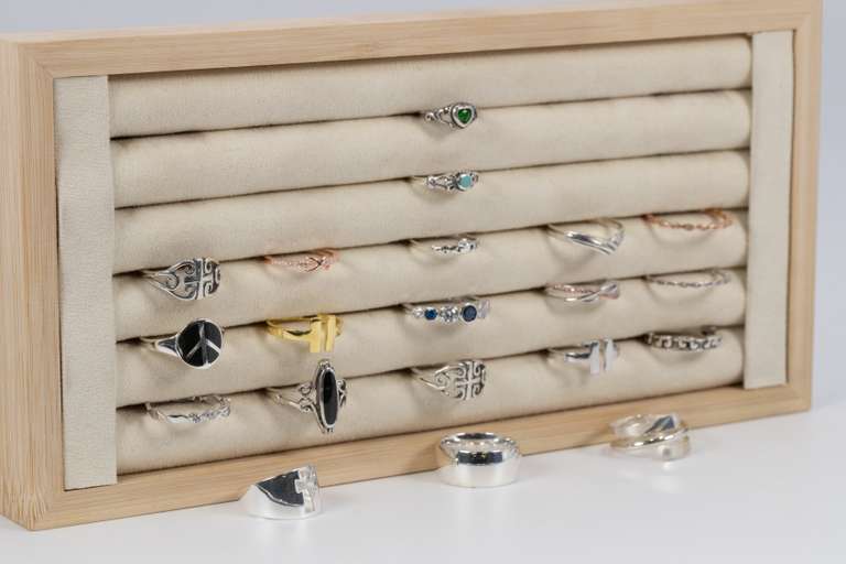 .925 Sterling Silver Curated Ring Set Lot of 20 Rings