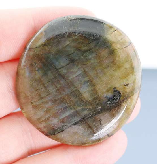 Rare blue flashing! 122ct Labradorite cabochon