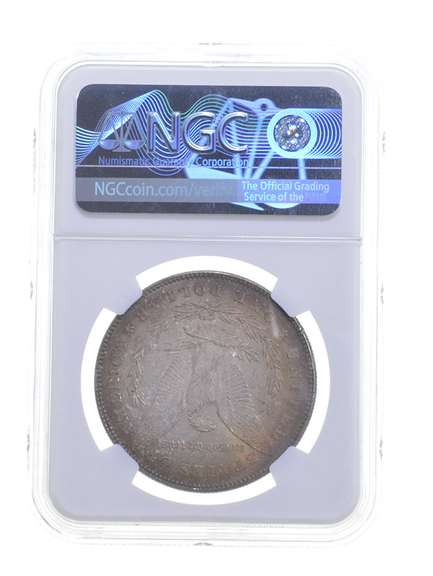 MS63 1878 7TF Rev Of 78 Morgan Silver Dollar - Graded NGC
