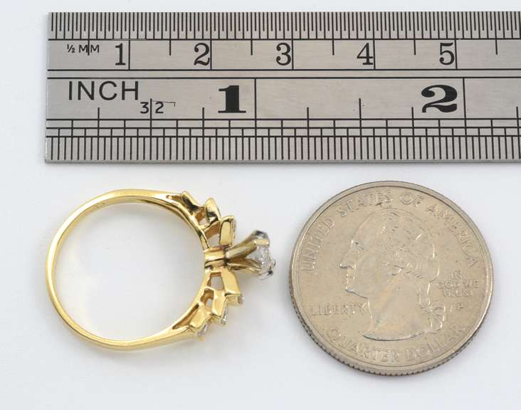 Sparkling Marquise Diamond Ring