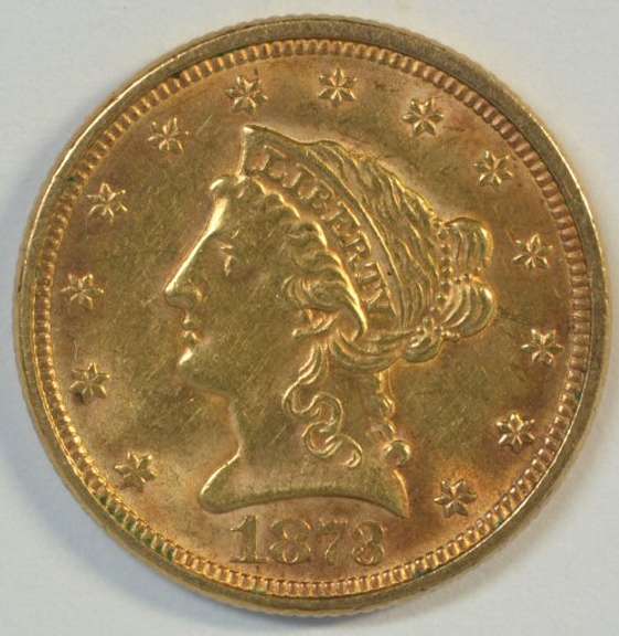Razor-sharp 1878 US $2.50 Liberty Gold Piece. Better date