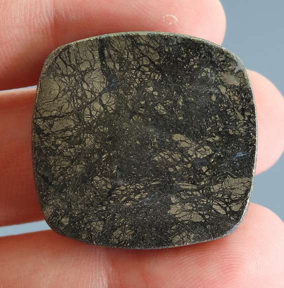 Stunning 62.89ct Nipomo Agate with Marcasite cabochon