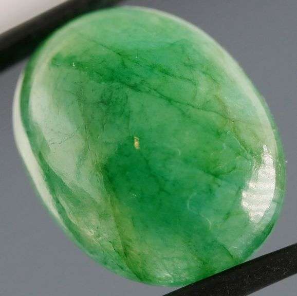 Huge natural 19.29ct Zambian Emerald cabochon