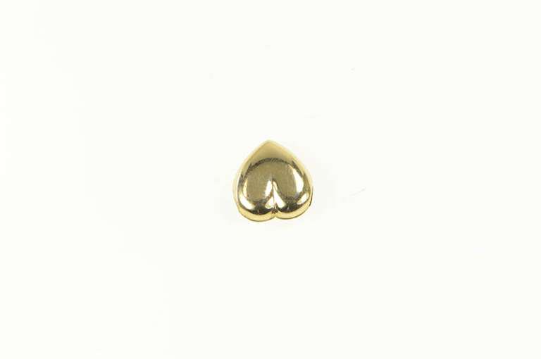 14K Yellow Gold Puffy Heart Love Symbol Classic Charm/Pendant
