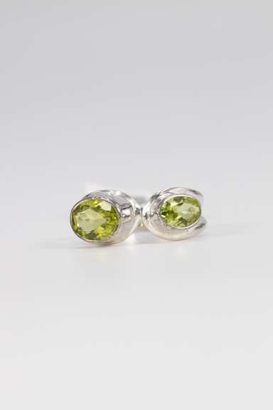Sterling Silver Peridot Gemstone Ring