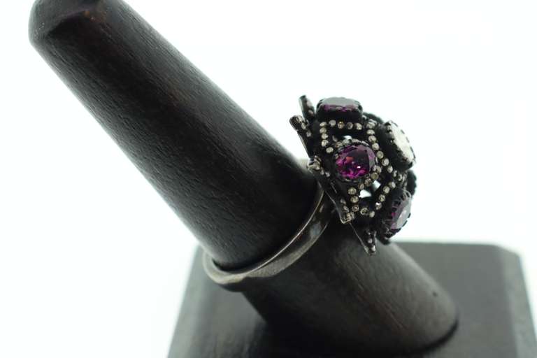 Sterling Silver & Diamond Ring