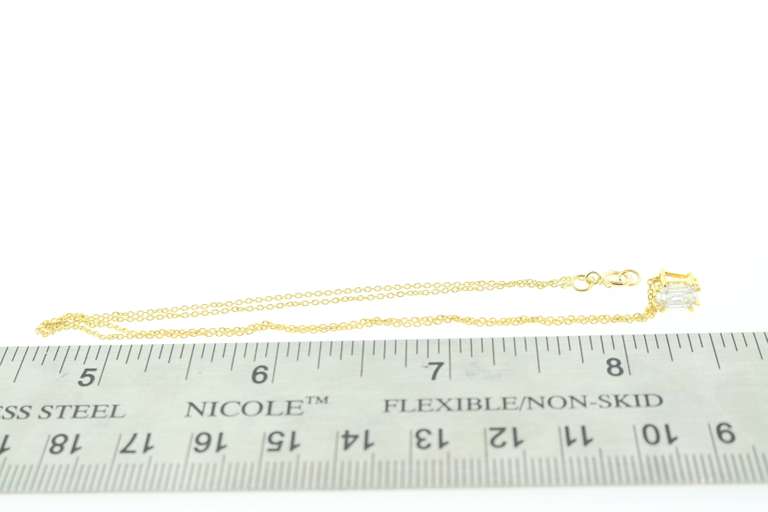 14kt Yellow Gold & Diamond Pendant Necklace