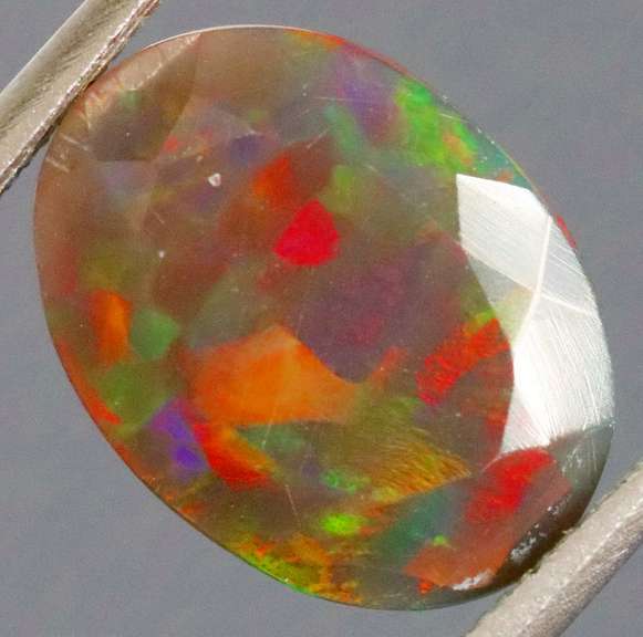 Eye catching 2.18ct Harlequin Welo black Opal