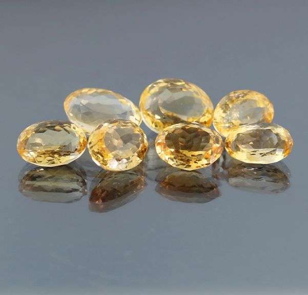 Awesome 56.09ct 7pc golden Citrine set